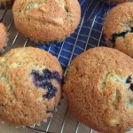 muffins med blåbær og banan