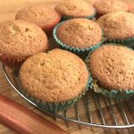 Saftige muffins med rabarber, citron og chia